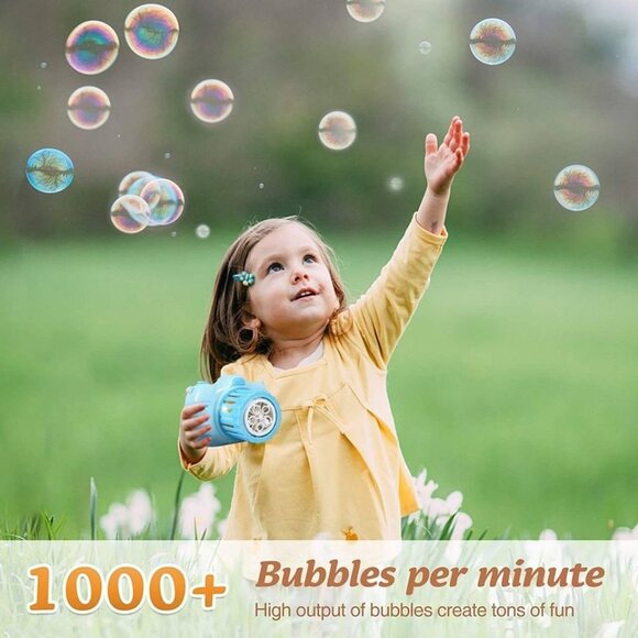 Bubble Machine Toys for Kids, Camera Bubble Maker - Picture 2 of 7